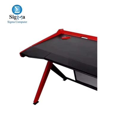 DXRACER GAMING DESK – BLACK/RED - View 2