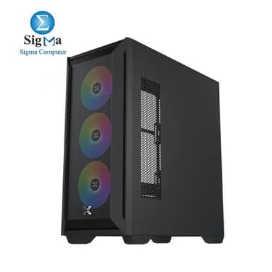 Xigmatek Master X II Pro ARGB + X-Power 750W: ATX case, 410mm GPU clearance, 360mm radiator support, 750W 80 Plus White PSU - View 3