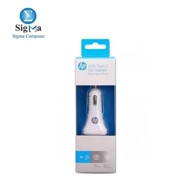 HP Car Charger USB-C & USB-A 4.0A WHITE - View 1