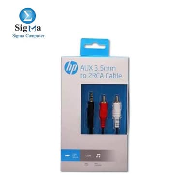 HP AUX 3.5mm to 2RCA Cable 3.0 m - View 1