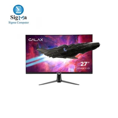 GALAX Vivance-01 (27 Inch/IPS/HDR) Gaming Monitor, 27 inch, WQHD (2560 x 1440), Refresh Rate, 165 Hz, MPRT (Response Speed), 1 ms, NVIDIA G-Sync, Includes Blue Light Reduction, Flicker-Free Function, - View 1