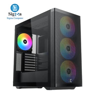 Xigmatek Osiris Prime 750W E-ATX case with 360mm radiator 400mm GPU 180mm CPU cooler 11-fan support vertical GPU paired with 750W 80 Gold PSU 62.5A 12V - View 1