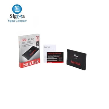 SanDisk Ultra 3D NAND 2TB Internal SSD - SATA III 6 Gb/s, 2.5"/7mm, Up to 560 MB/s - SDSSDH3-2T00-G25 - View 3