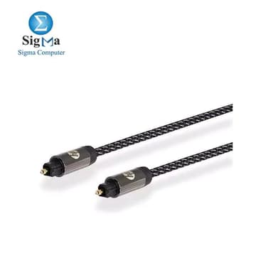 HP Pro TOSLINK Fibre Optic Cable Black 1.5m - View 1