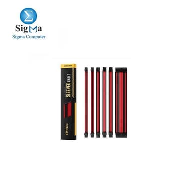 Antec PSU Sleeved Extension Cable Kit Red/Black PSUSCB30-201-R/B - View 1