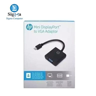 HP MINI DISPLAYPORT TO VGA ADAPTER BLACK - View 1