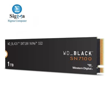 WD_BLACK SN7100 1TB NVMe SSD by Western Digital — PCIe Gen4, 7,250MB/s read, 6,900MB/s write, 3-year warranty, - View 2