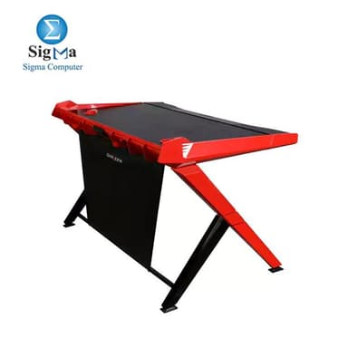 DXRACER GAMING DESK – BLACK/RED - View 3