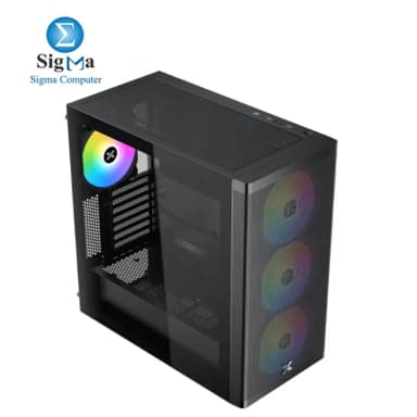 Xigmatek Osiris Prime 750W E-ATX case with 360mm radiator 400mm GPU 180mm CPU cooler 11-fan support vertical GPU paired with 750W 80 Gold PSU 62.5A 12V - View 4