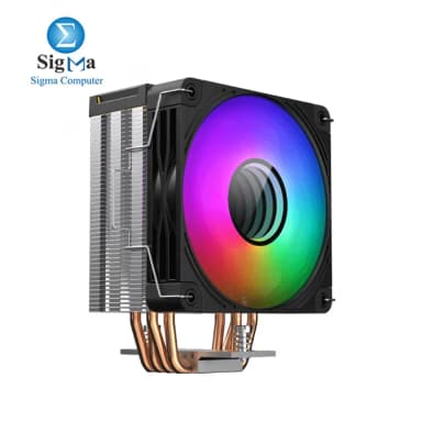Xigmatek EPIX II 120mm RGB CPU Air Cooler 4x 6mm heat pipes 225W TDP 69.3 CFM airflow 28.6 dBA Intel AMD compatible. - View 4
