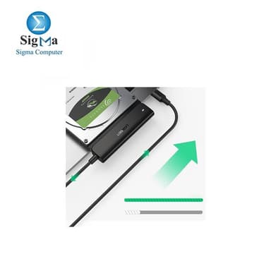 Ugreen adapter 2.5 '' SATA III 3.0 HDD SSD - USB Type C 3.2 Gen 1 (SuperSpeed USB 5 Gbps) adapter black 70610 - View 3