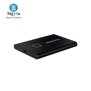 SAMSUNG Portable SSD T7 TOUCH USB 3.2 2TB EXTERNAL SIOLD STATE DRIVE BLACK - View 3