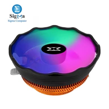 Xigmatek Apache Plus 120mm RGB CPU cooler 1500 RPM 46 CFM airflow 21.8 dBA 70mm low-profile aluminum build - View 1