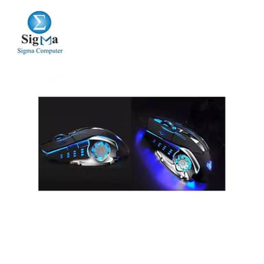 AULA S20 USB Wired Gaming Mouse Programmable Optical Ergonomic Mouse with Breathing LED Lights for PC Laptop - View 2