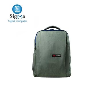 L'avvento BG728 Laptop Backpack, Made by High Quality Material with Zipper Puller fits up to 15.6" with USB Power Socket - Gray - View 1