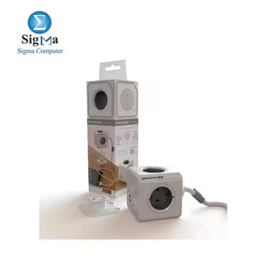 Allocacoc PowerCube Extended USB Type F Grey 1.5 m - View 3