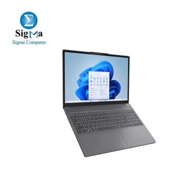 NOTEBOOK-LENOVO-CI7-IdeaPad Slim 3 15IRH10 - 83K100F1ED Laptop, Intel Core i7-13620H, 512GB SSD, 16GB RAM, 15.3 Inch WUXGA IPS Display, Intel UHD Graphics, Windows 11- Luna Grey, with - WL310 Mouse + Lenovo 16-inch Topload T210 - View 2