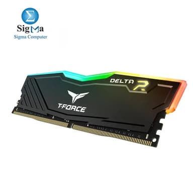 Team T-Force Delta RGB DDR4 8GB 3200MHz CL16, 1.35V, aluminum heat spreader, 120° RGB lighting, XMP 2.0 - View 3